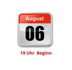 06 August Unser nächster Clubabend:          19 Uhr  Beginn   Jugendclub