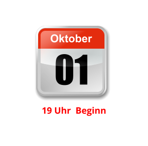 01 Oktober Unser nächster Clubabend:          19 Uhr  Beginn   Jugendclub