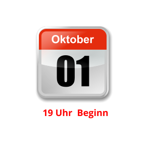 01 Oktober Unser nächster Clubabend:          19 Uhr  Beginn   Jugendclub